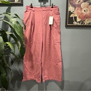 Halara NWT Mauve Wide-Leg Trousers XL Cotton